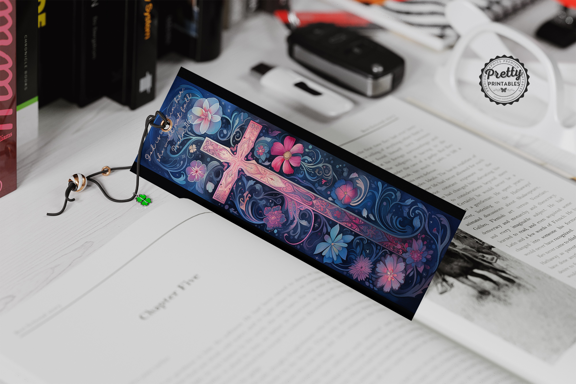 Beautiful Scripture and Crosses Christian Printable Bookmark Set