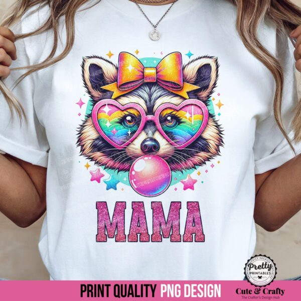 Racoon Bubble Gum Mama PNG
