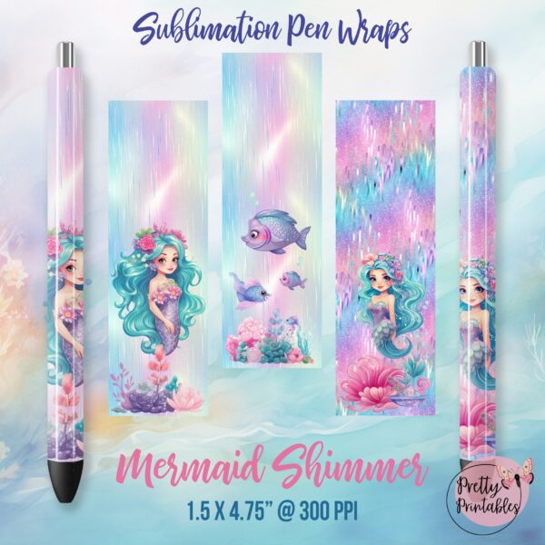 Shimmer Mermaid Pen Wraps