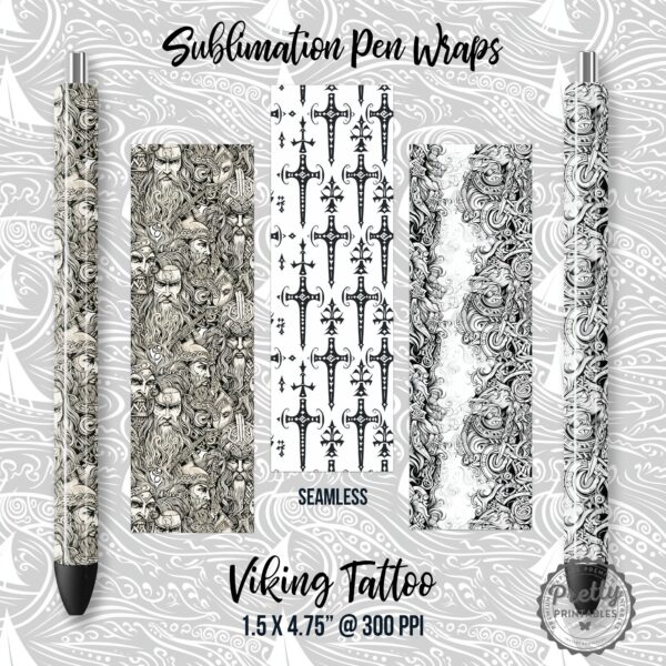 Viking Tattoo Pen Wraps