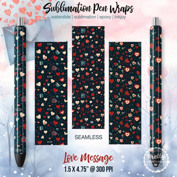 Valentine Pen Wraps
