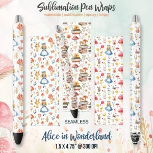 Alice in Wonderland Pen Wraps