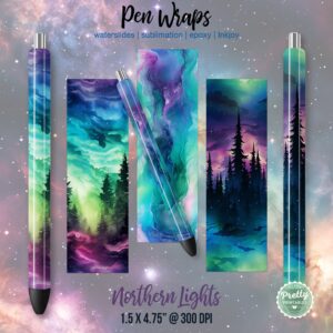 Northern Lights Pen Wraps