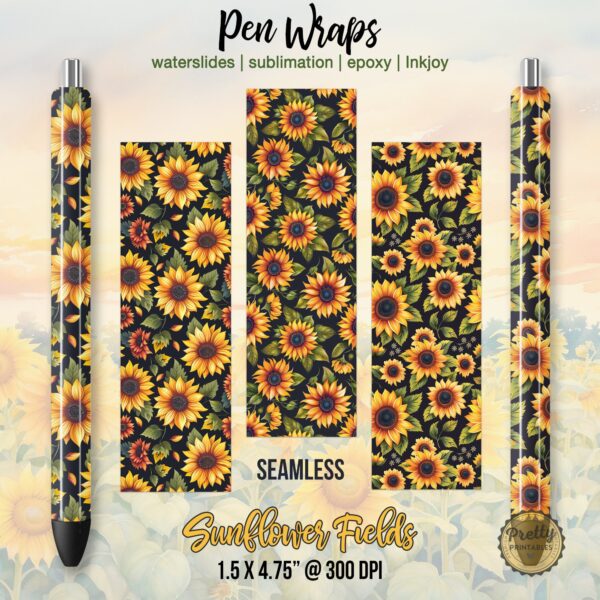 Sunflower Pen Wraps