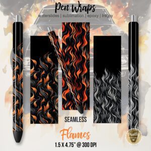 Flames Pen Wrap Bundle