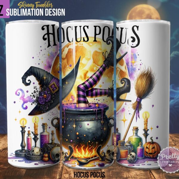 Hocus Pocus Witchy Halloween Tumbler Wrap