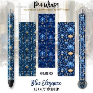 Jewish Baroque Floral Pen Wraps