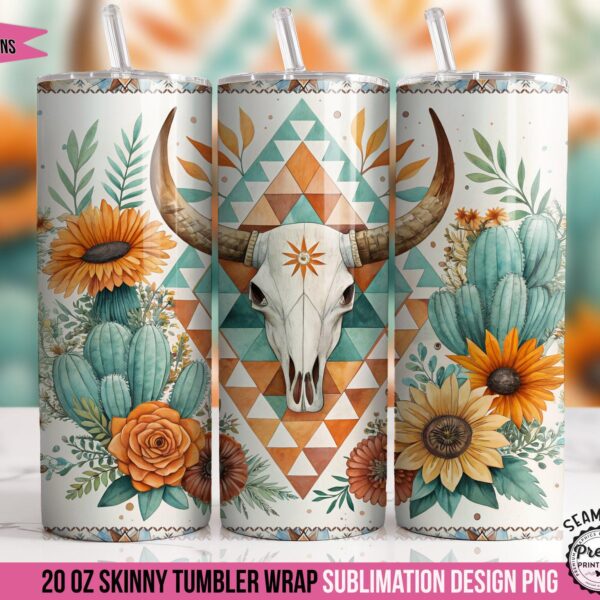 Southwestern Boho Western Tumbler Wrap