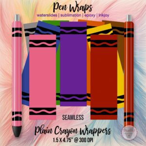 Crayon Pen Wrap Bundle