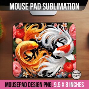 Koi Fish Mousepad PNG
