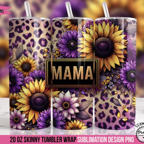 Trendy Mama Sunflower Tumbler Wrap