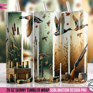 Duck Hunting Tumbler Wrap