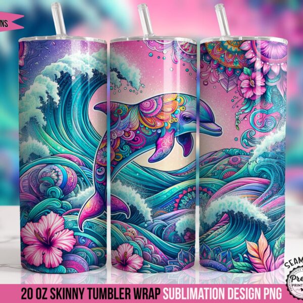 Dolphin Tumbler Wrap