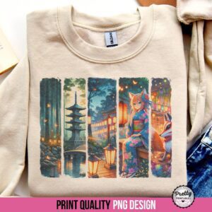 Japanese Anime Sublimation PNG