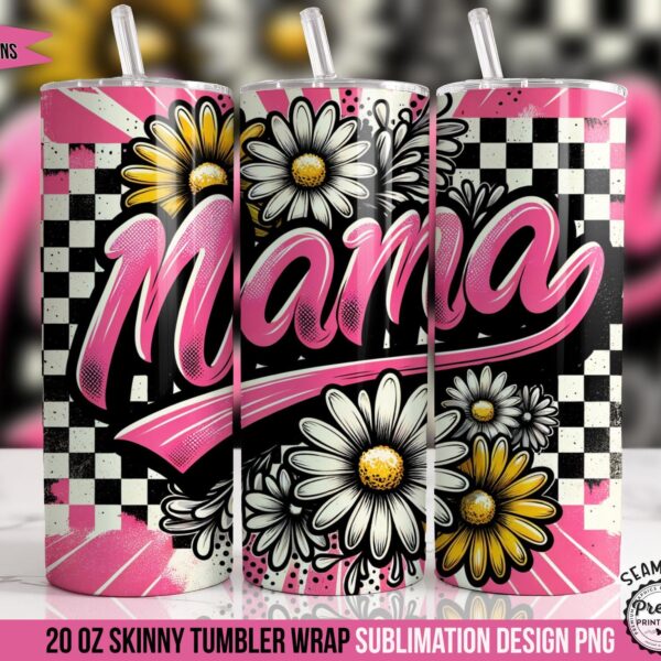 Mama Retro Tumbler Wrap