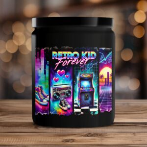 80s 90s Retro Kid Candle Design