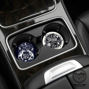 Halloween Witchy Car Coaster Designs PNG