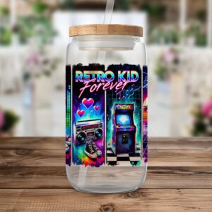 Retro Kid 80s Glass Jar Design