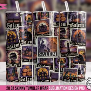 Salem Vacation Tumbler Wrap PNG