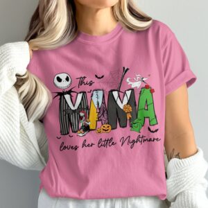 Mama Loves Her Little Nightmares Halloween Shirt PNG
