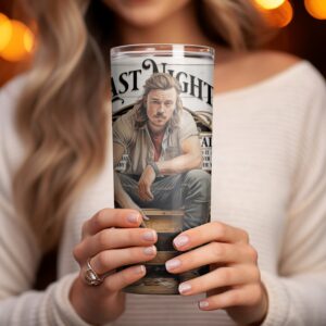 Country Music Last Night Tumbler Wrap