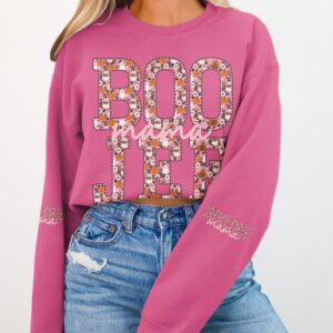 Halloween Girly BooJee Mama Shirt PNG Design