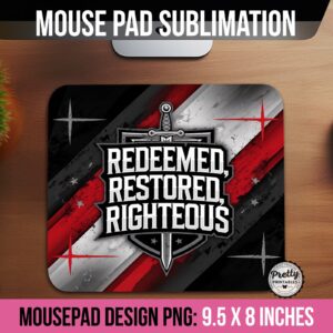 Christian Man Mousepad Sublimation Design PNG