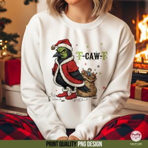 Christmas F-Caw-F Grinch Sublimation PNG
