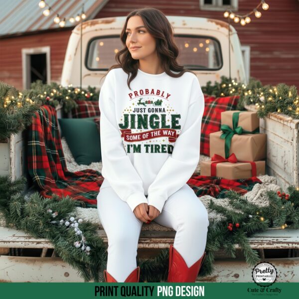 Funny Jingle Christmas PNG Sweatshirt Design