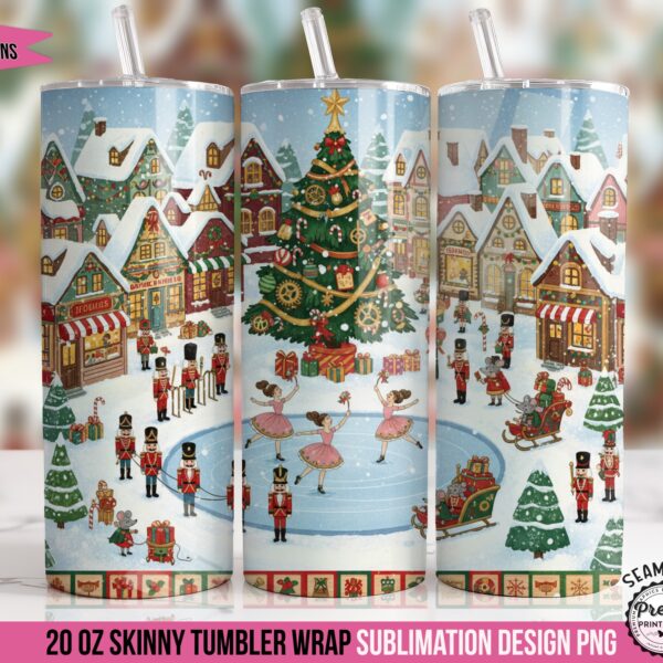 Vintage Christmas Nutcracker Tumbler Wrap
