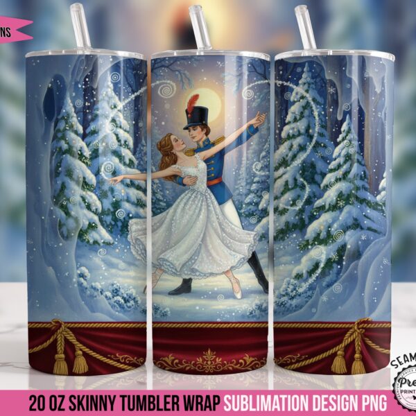 Nutcracker Ballet Tumbler Wrap