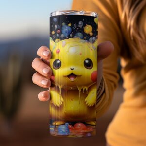 Cute Pikachu 20oz Tumbler Wrap