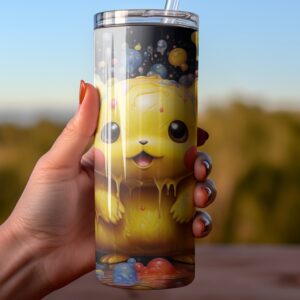 Cute Pikachu 20oz Tumbler Wrap