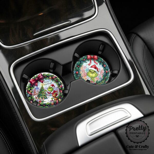 Christmas Character Car Coaster Design