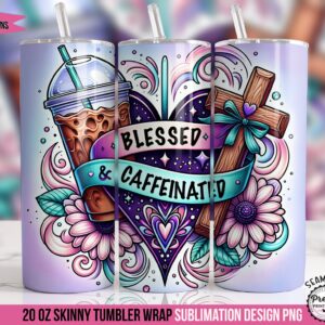 Christian Coffee Lover 20oz Tumbler Wrap