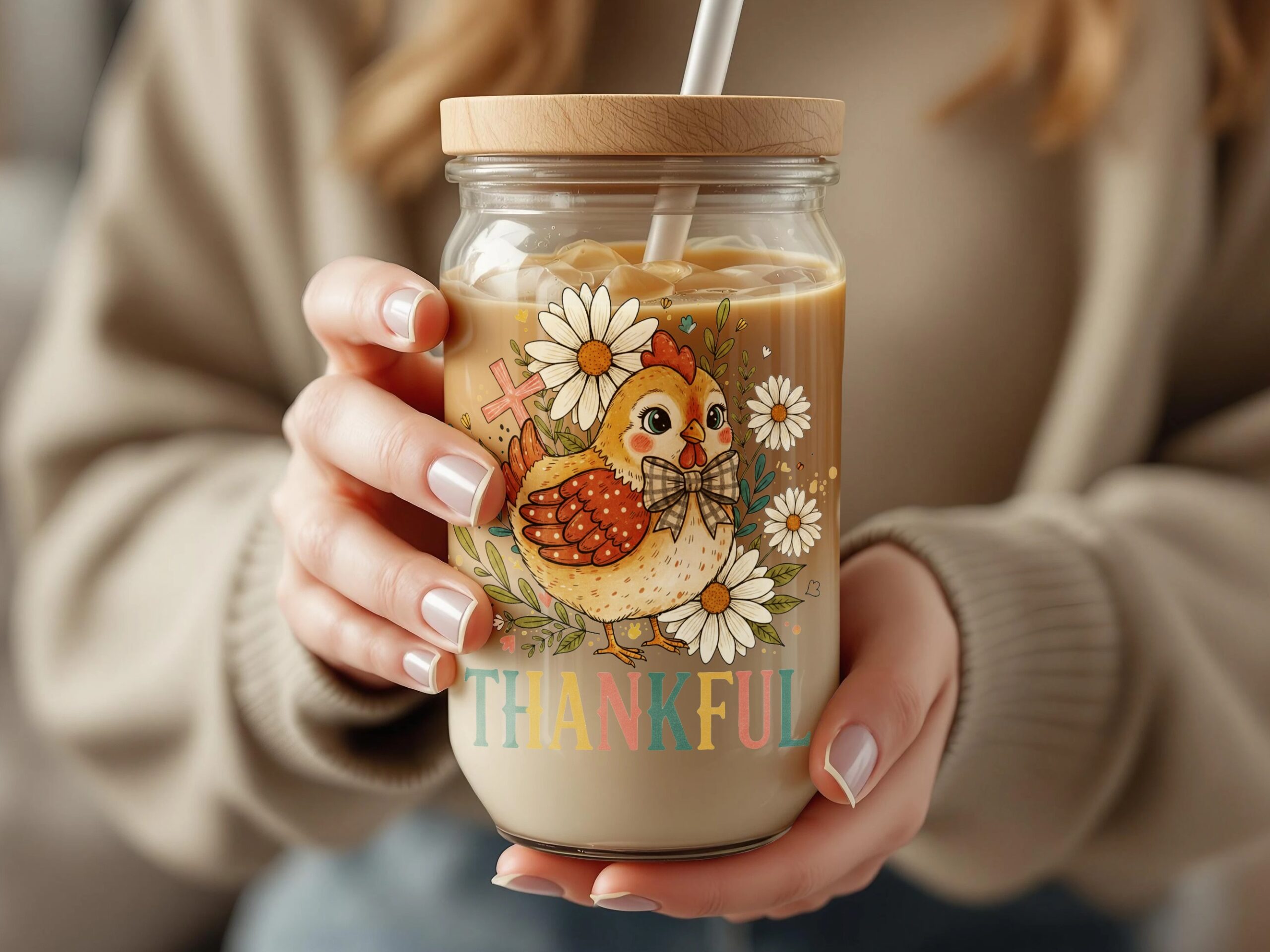 Pastel Boho Thankful PNG - Image 5