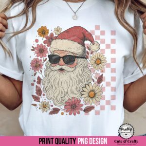 Boho Pink Santa PNG