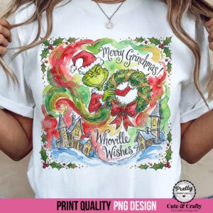 Grinchy Shirt Sublimation Design PNG