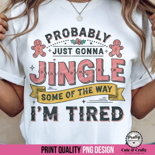 Funny Pink Christmas PNG Quote