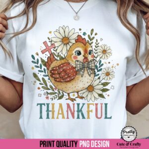 Pastel Boho Thankful PNG