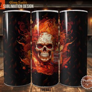 Fireball Tumbler Wrap PNG