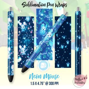 Neon Mouse Pen Wraps