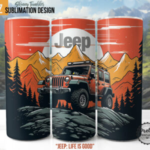 Jeep Tumbler Wrap PNG