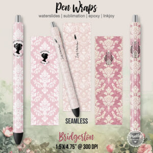 Shades of Pink Bridgerton Pen Wraps