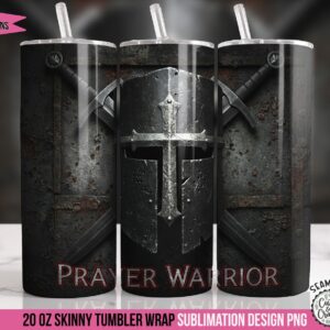 Prayer Warrior Tumbler Wrap