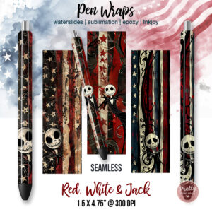 Red White & Jack Pen Wraps