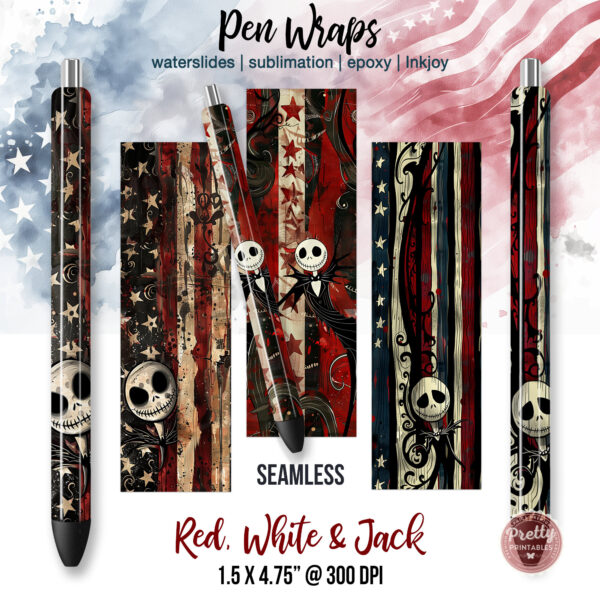 Red White & Jack Pen Wraps