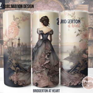 Bridgerton Inspired Tumbler Wrap PNG