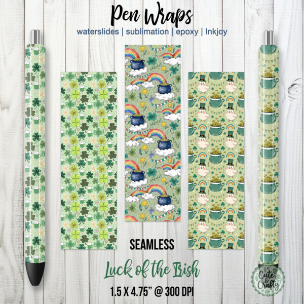 Irish St. Patrick's Day Pen Wraps