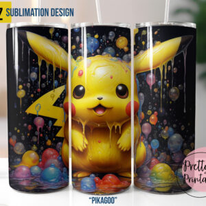 Pikagoo Pikachu Tumbler Wrap PNG